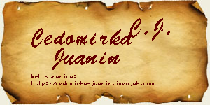 Čedomirka Juanin vizit kartica